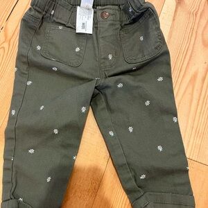 Osh Kosh Baby Floral Print Paperbag Pants